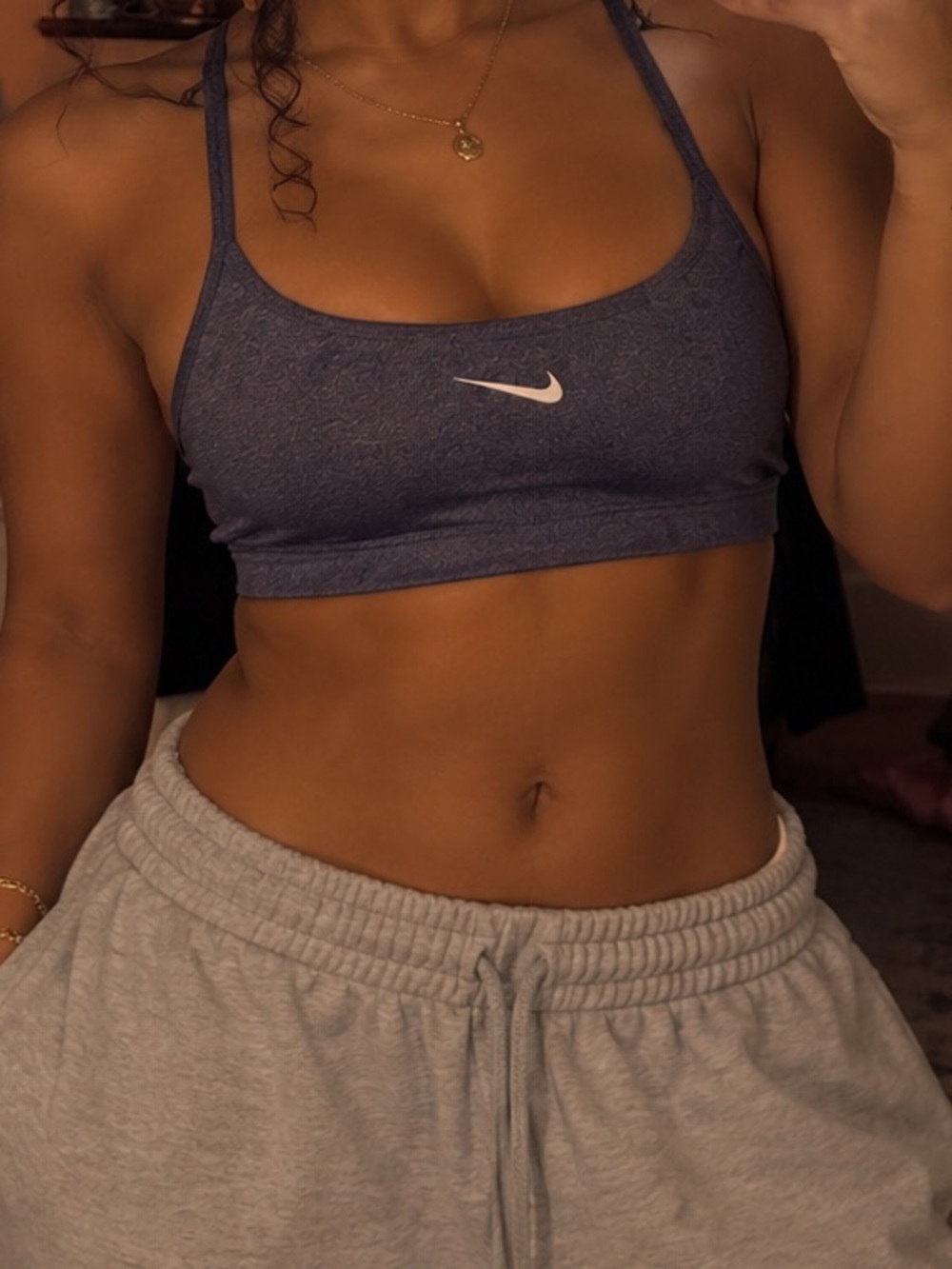 Nike Gray Sports Bra - Must See Back
